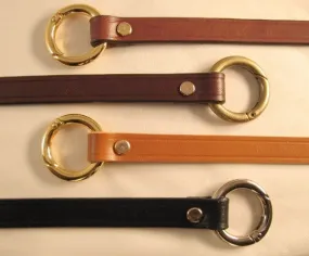 5/8 in. Leather Bag Cross Body Replacement Hand Bag Strap  w/Gate Rings
