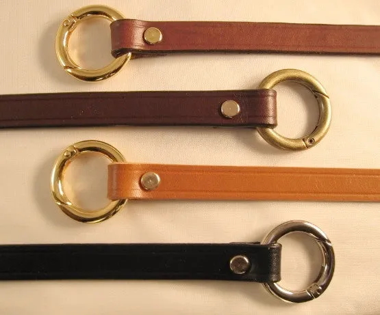 5/8 in. Leather Bag Cross Body Replacement Hand Bag Strap  w/Gate Rings
