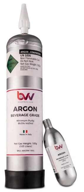 Argon Gas 99.5% -  Pure gas for preserving terpenes in flowers and concentrates