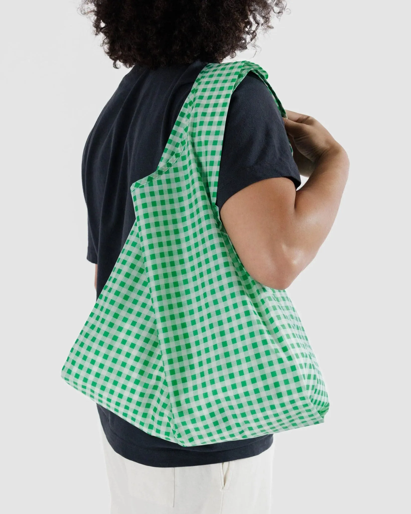 BAGGU Standard Bag - Green Gingham
