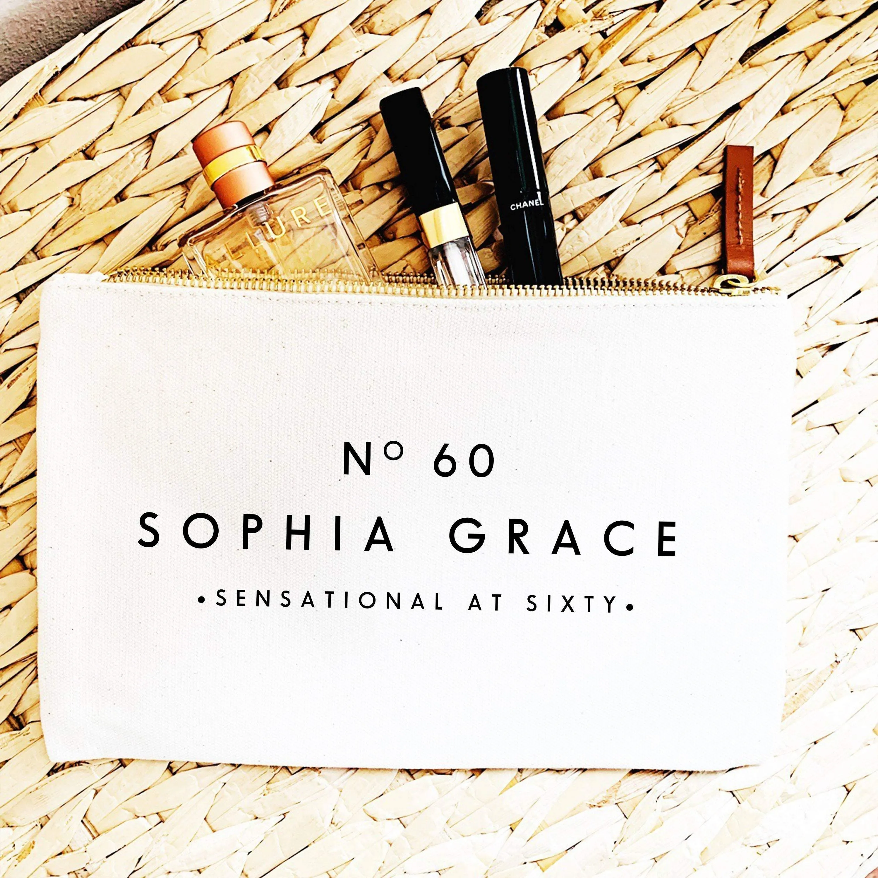 Birthday Gift Ideas | 60th Birthday Gift | Personalised Makeup Bag | Custom Makeup Bag | Birthday gift ideas for her | 60th Gift
