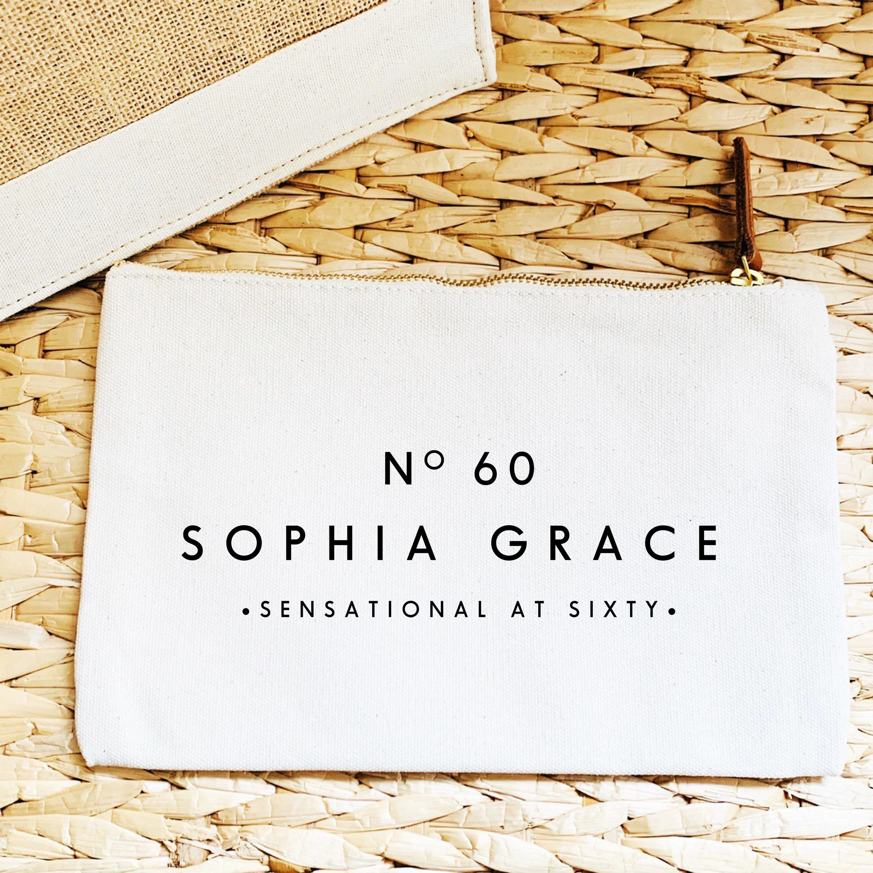 Birthday Gift Ideas | 60th Birthday Gift | Personalised Makeup Bag | Custom Makeup Bag | Birthday gift ideas for her | 60th Gift