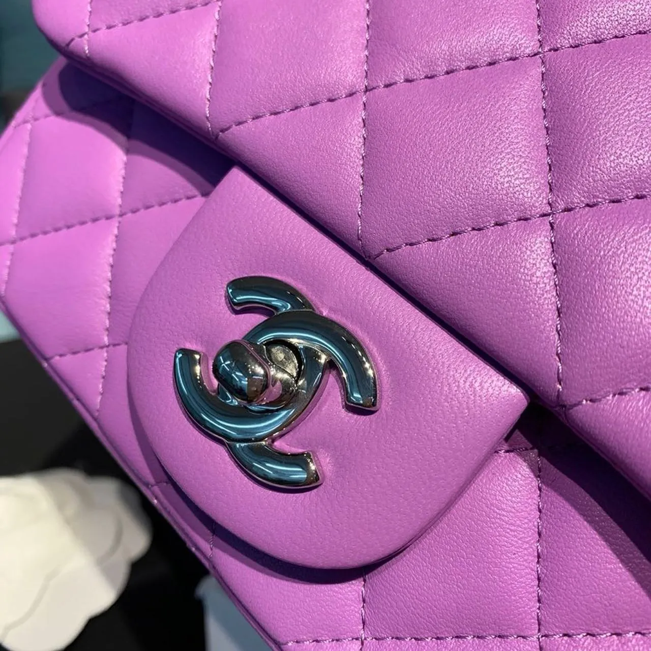 CHLMini Flap Bag Purple For Women, Women&#8217;s Bags, Shoulder And Crossbody Bags 6.7in/17cm A35200