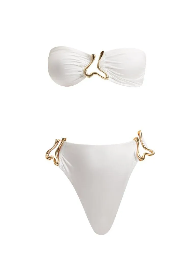 Clyde White Bikini Set