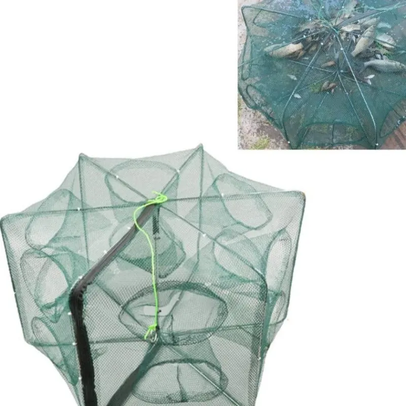 🎁Early Christmas Sale-50% OFF🐠Automatic Folding Hexagon 6 Hole Fishing Net