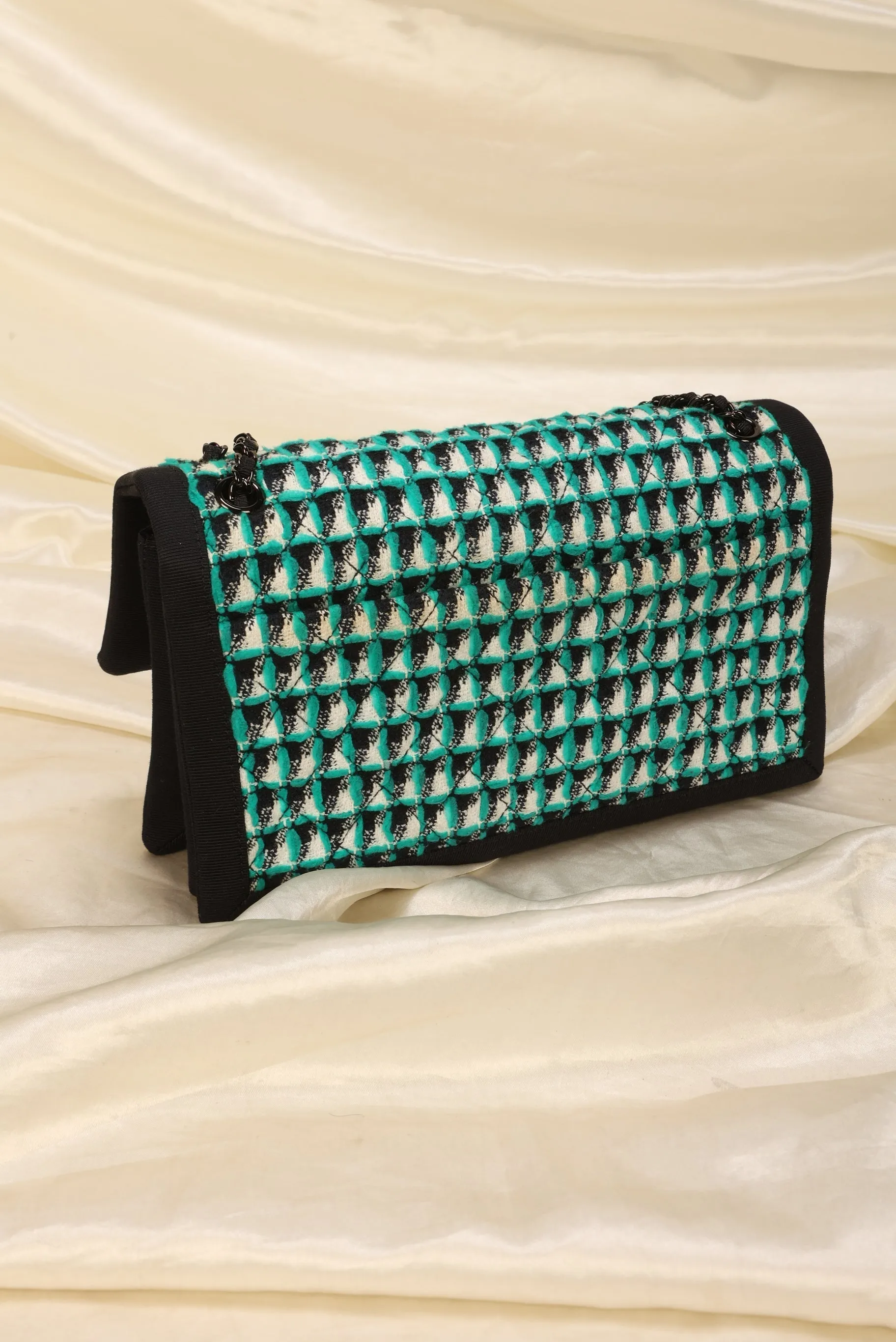 Extremely Rare CL Quilted Tweed Flap Bag