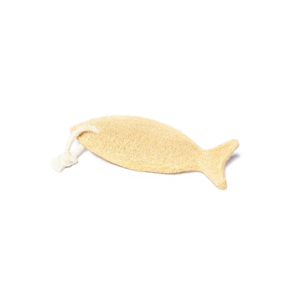 Fish Shaped Loofah Pad with Rope