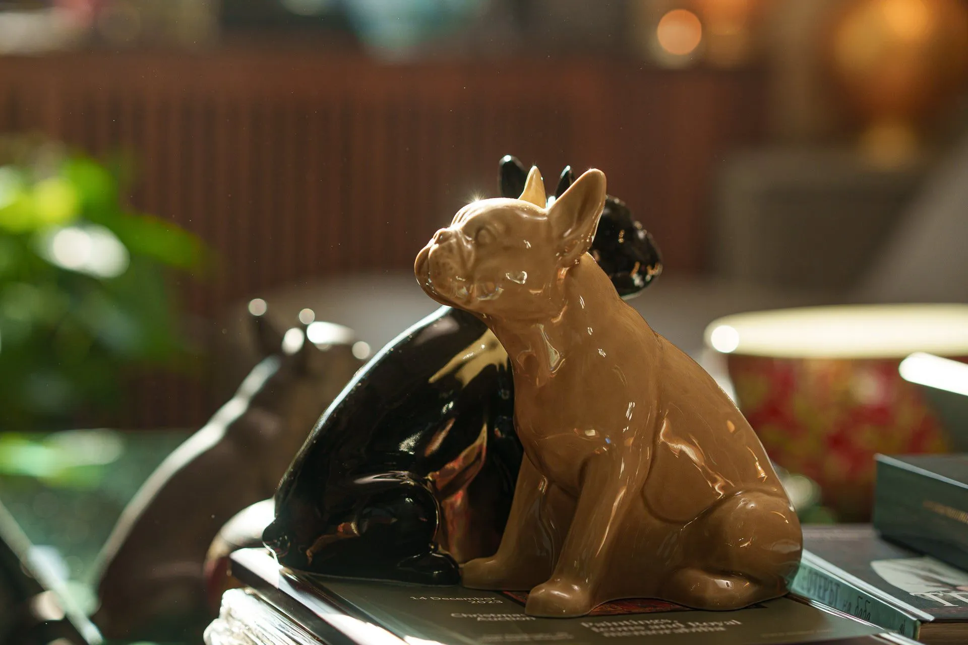 French Bulldog Pet Urn - Grey Matte | Ceramic Urn