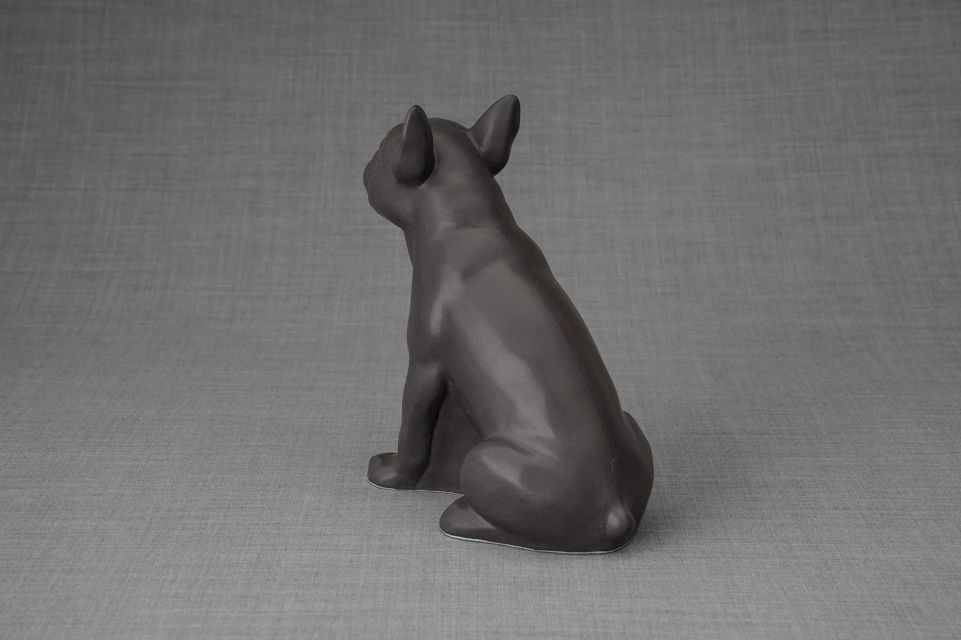 French Bulldog Pet Urn - Grey Matte | Ceramic Urn