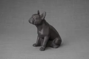 French Bulldog Pet Urn - Grey Matte | Ceramic Urn