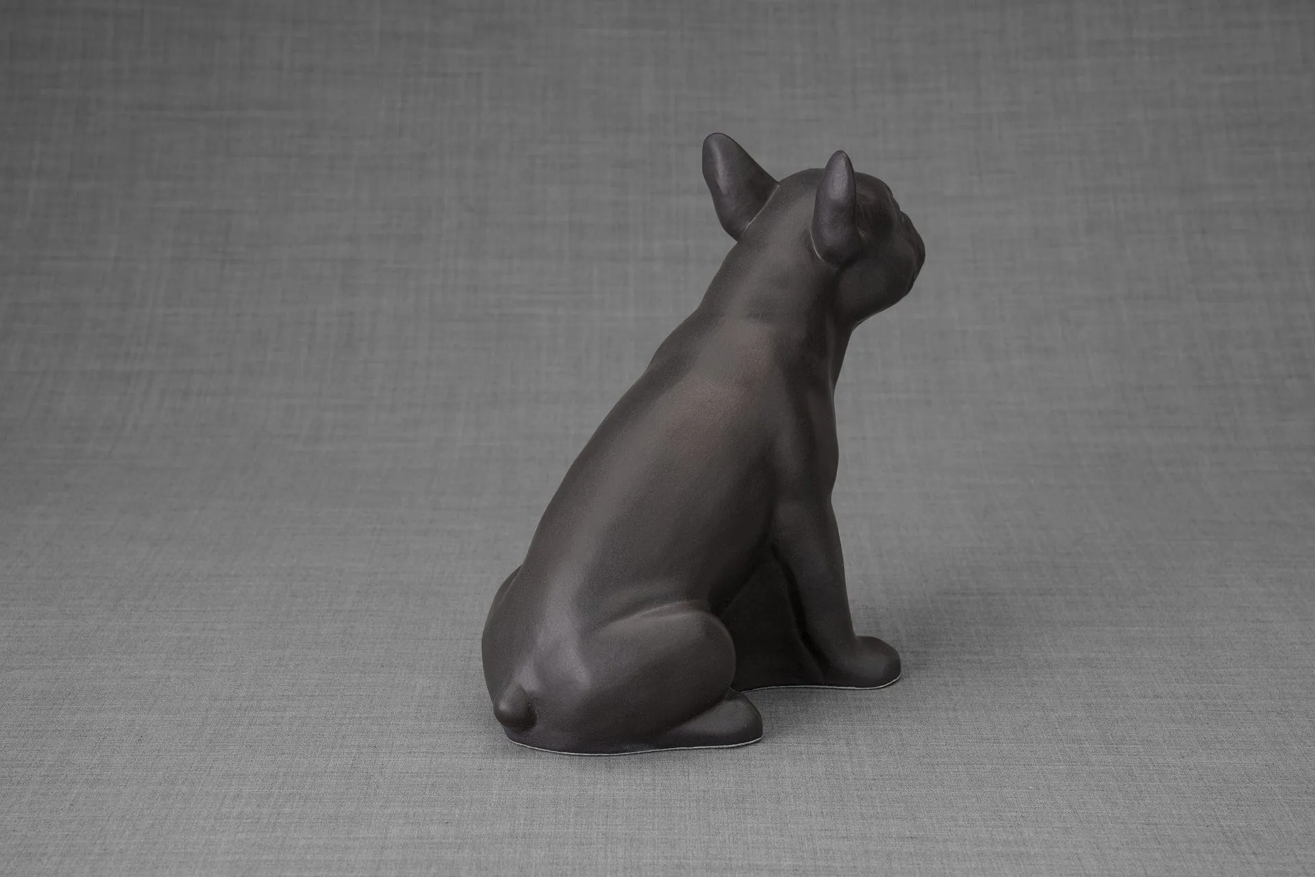 French Bulldog Pet Urn - Grey Matte | Ceramic Urn