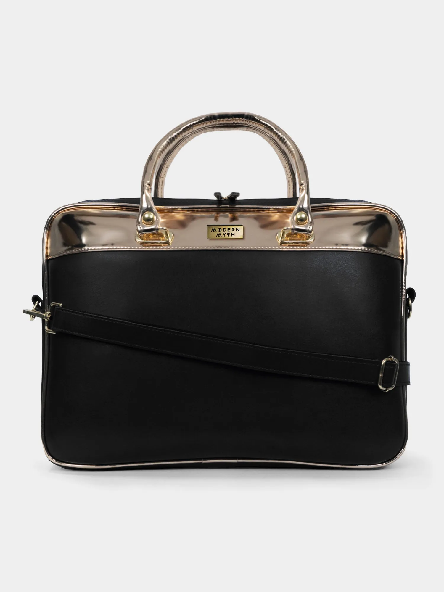 Gotta Clout Black & Metallic Rosegold Laptop Sleeve Bag For Up To 15" Laptop/Macbook | Modern Myth