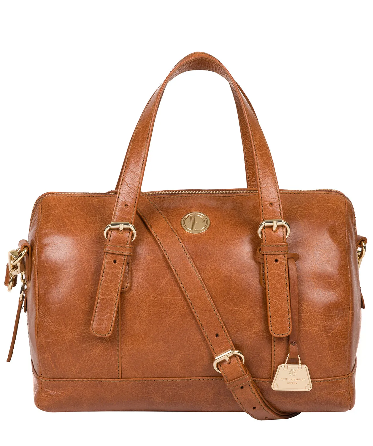 'Iris' Hazelnut Leather Handbag