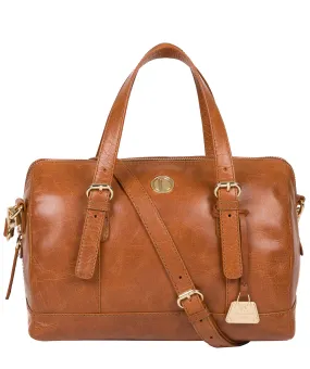 'Iris' Hazelnut Leather Handbag