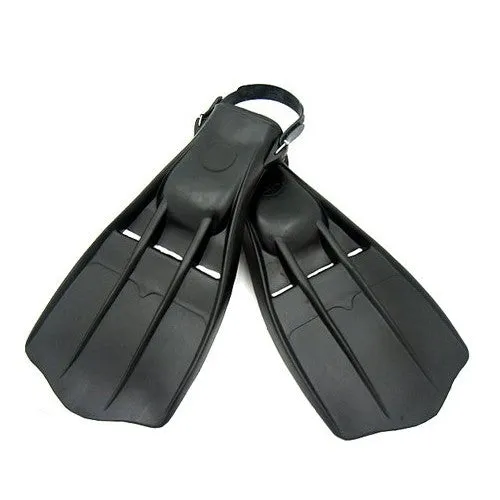IST F1 Black Rubber Diving Fins