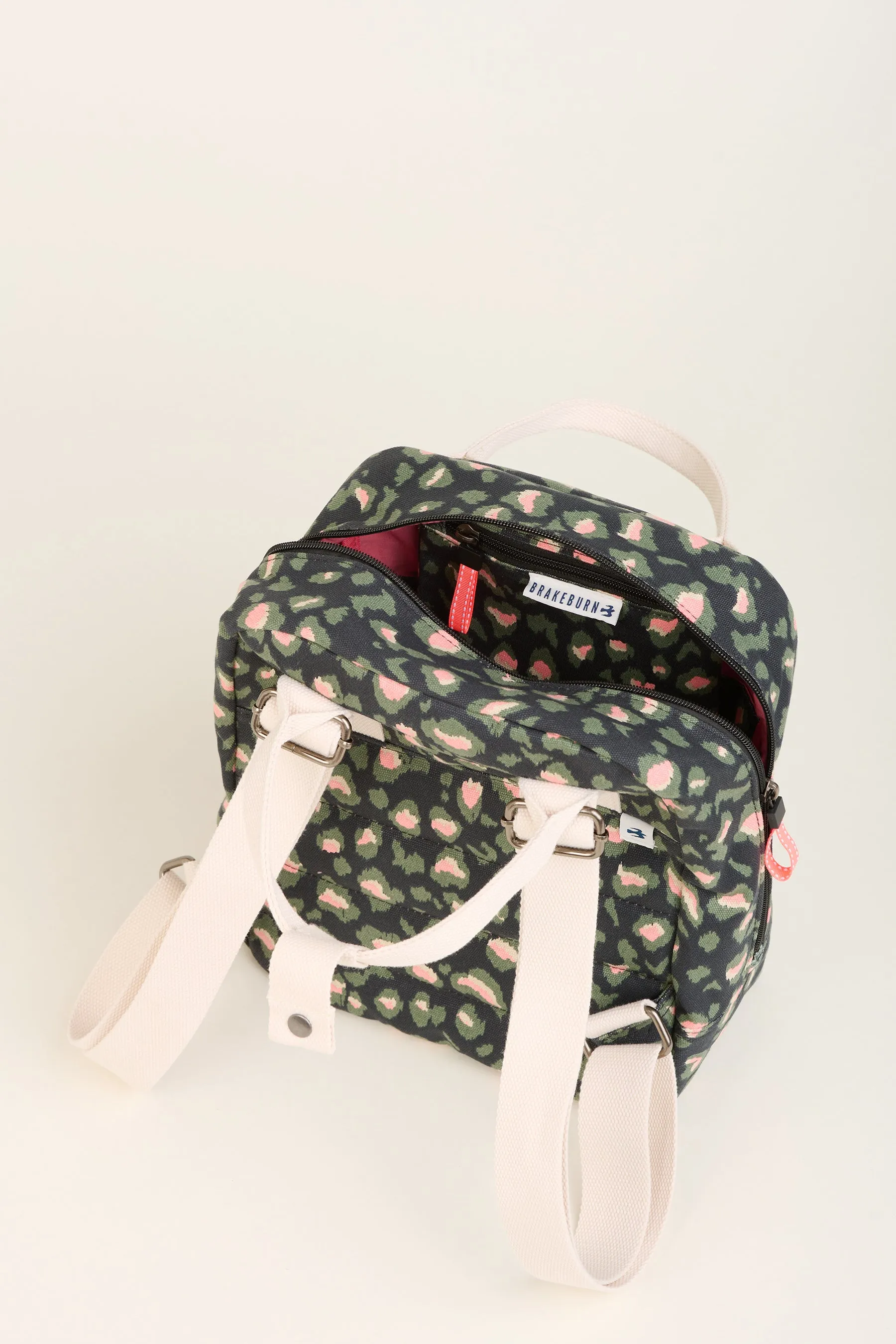Khaki Leopard Print Classic Backpack