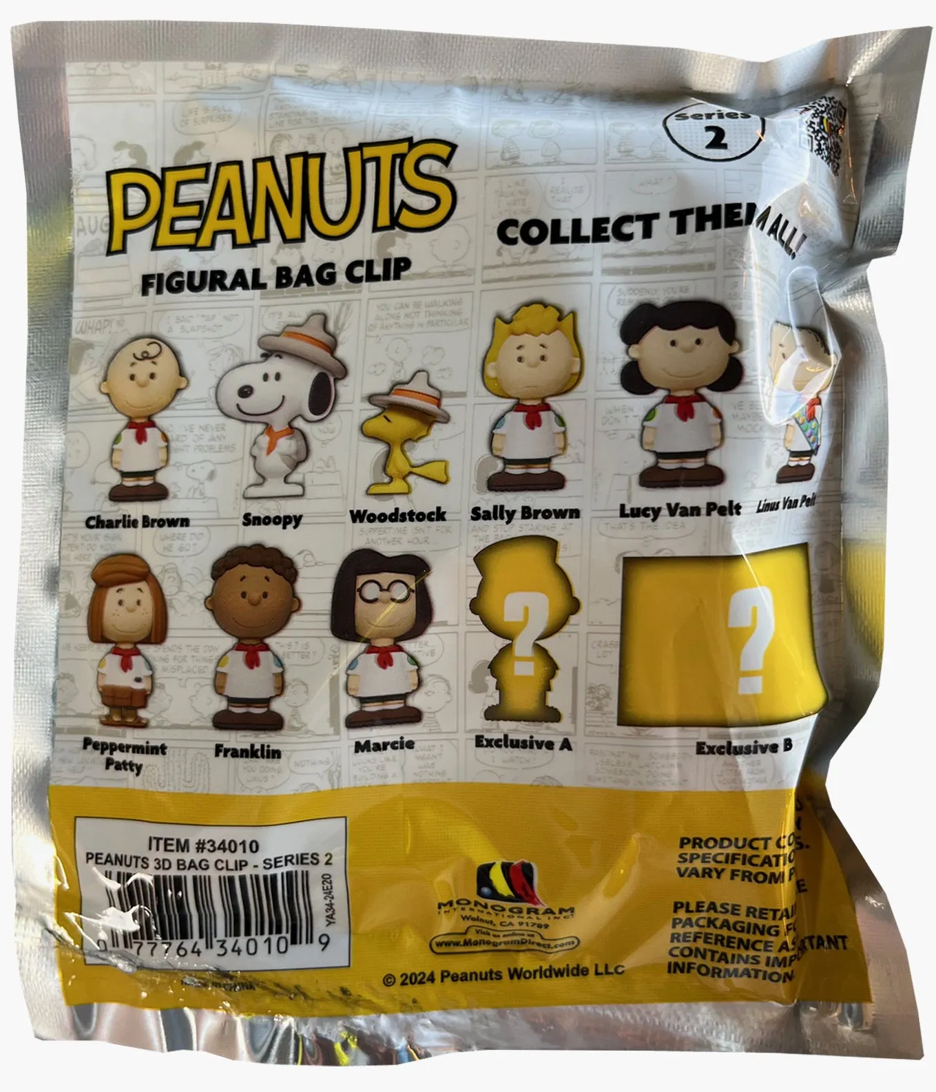 Peanuts - Series 2 - 3D Foam Bag Clip