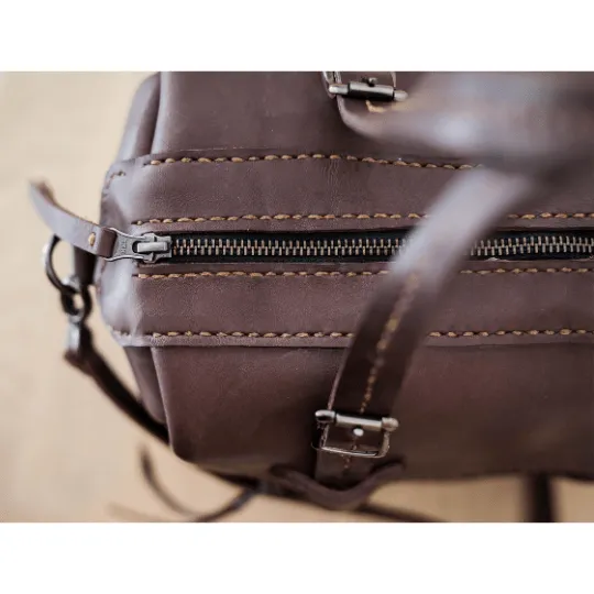 Premium Leather Priscilla Handbag 2.1  Chocolate Brown