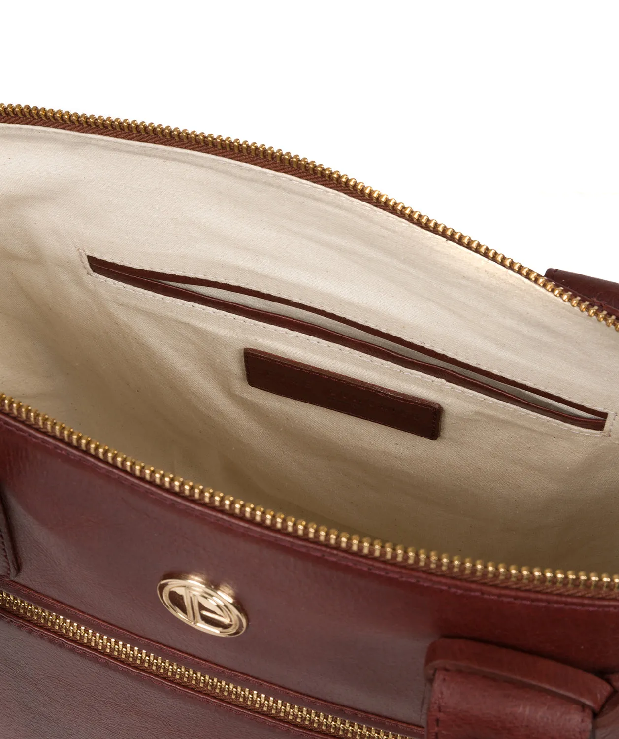 'Primrose' Chestnut Leather Tote Bag