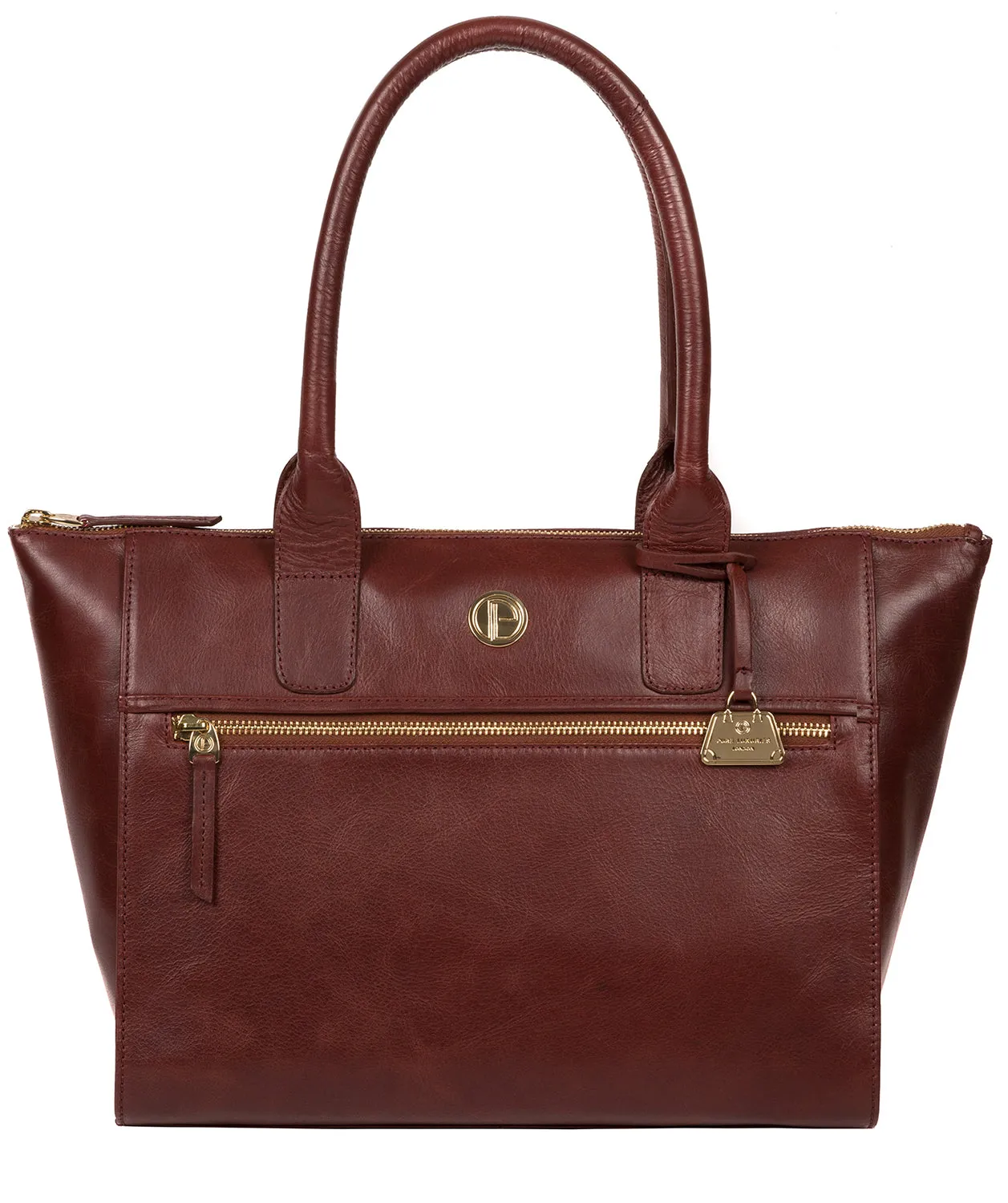 'Primrose' Chestnut Leather Tote Bag