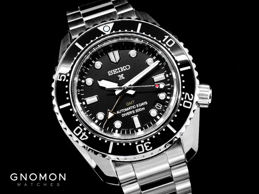 Prospex 200M Automatic Diver Scuba GMT Black Ref. SBEJ011