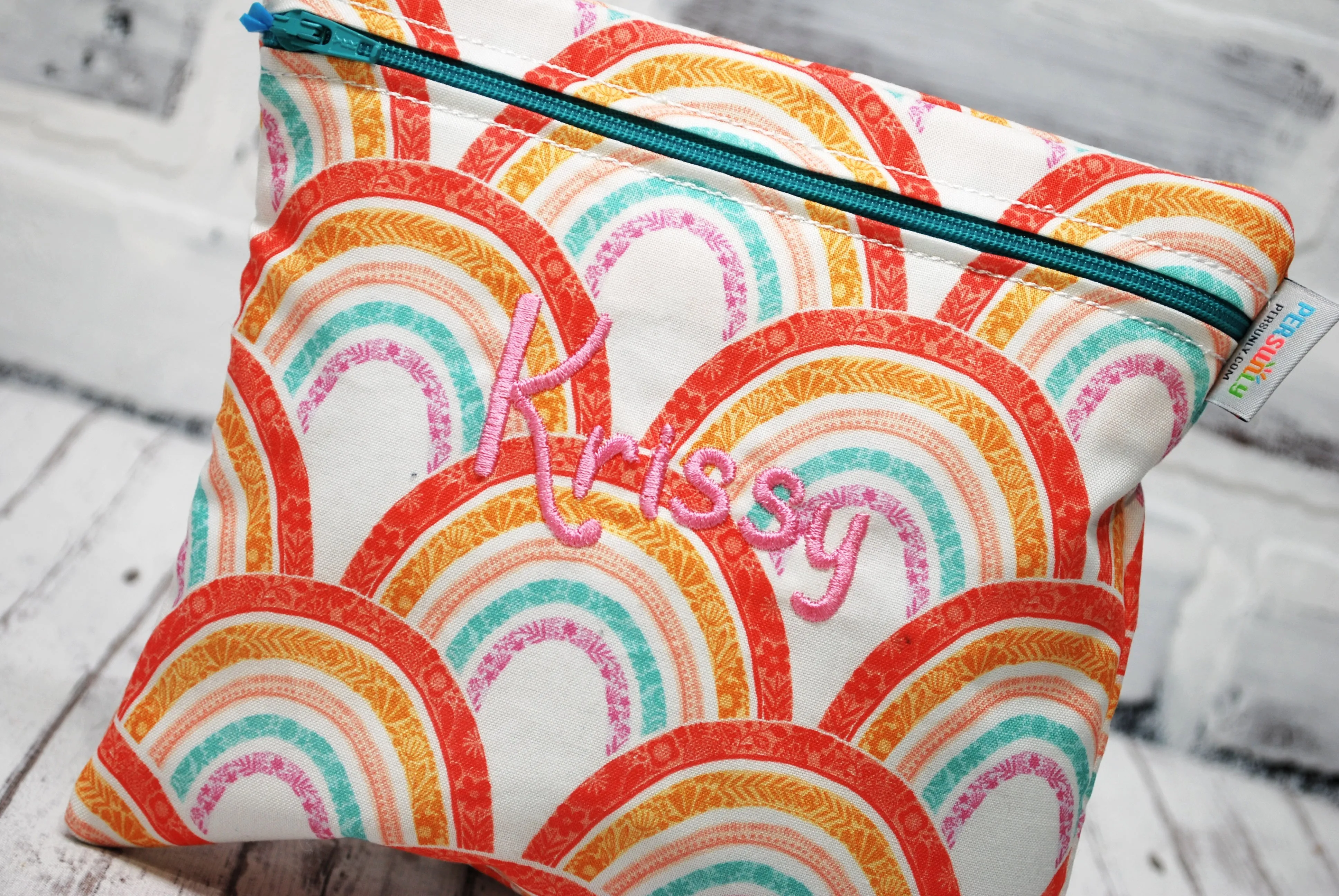 Rainbows Personalized Reusable Food Bag