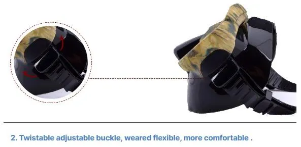 Scuba Diving Snorkeling Wide View Plano Lenses Anti-Fog Mask Adults Camouflage DM403