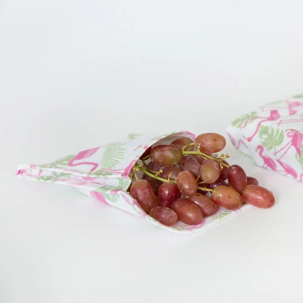Snack & Food Bag - Flamingoes