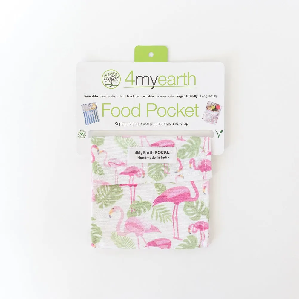 Snack & Food Bag - Flamingoes