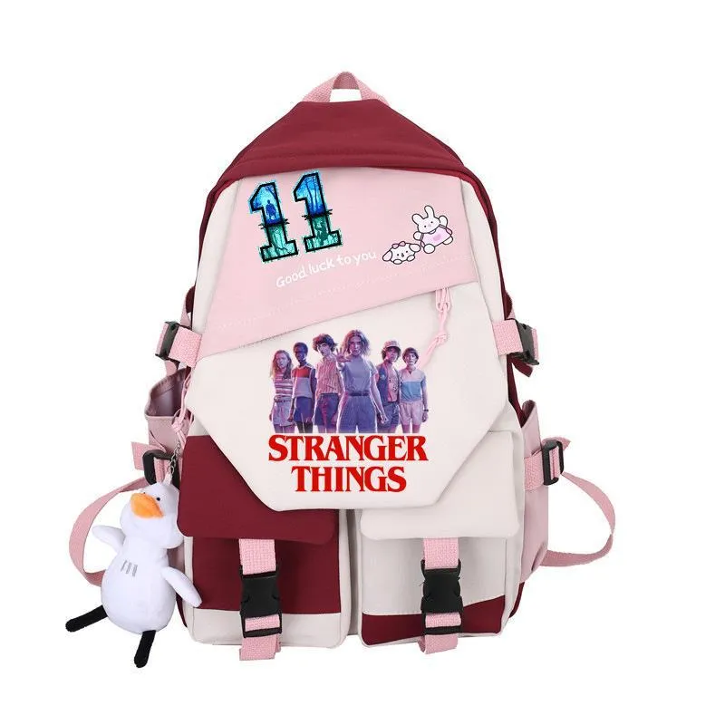 Stranger Things Backpack Student Schoolbag Simple Campus Lightweight Couple Backpack Backpack