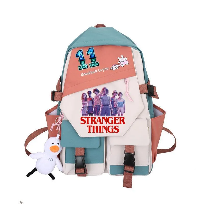Stranger Things Backpack Student Schoolbag Simple Campus Lightweight Couple Backpack Backpack
