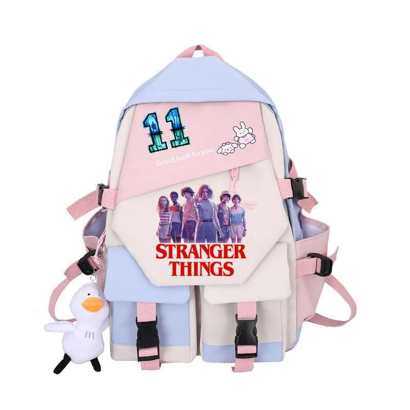 Stranger Things Backpack Student Schoolbag Simple Campus Lightweight Couple Backpack Backpack