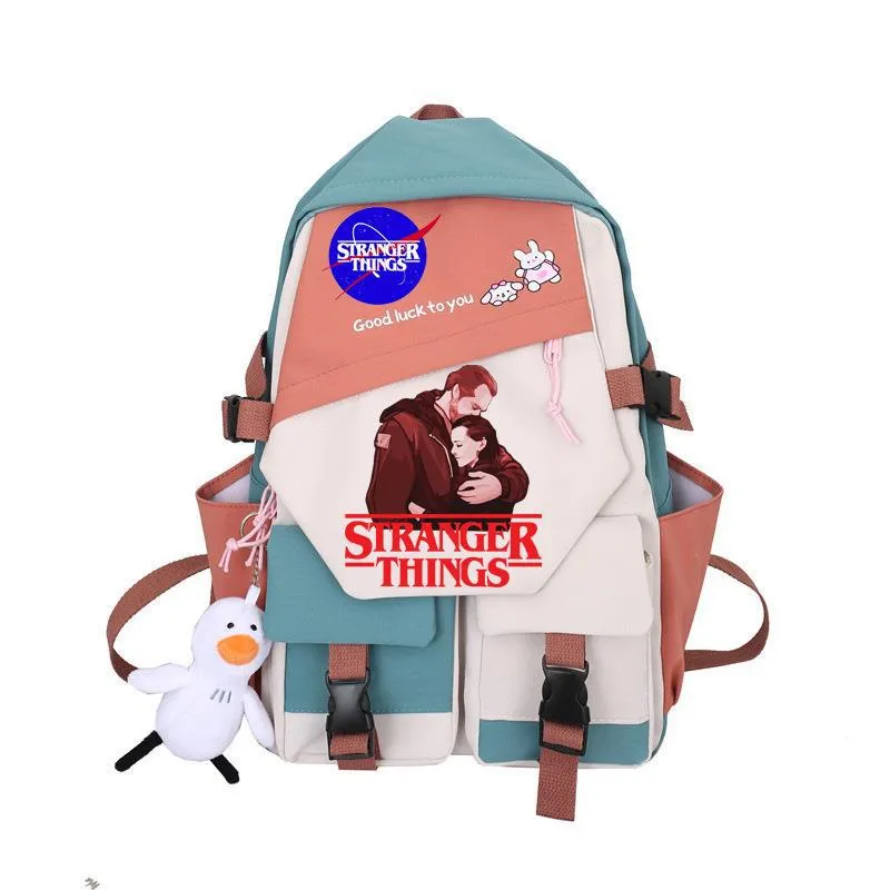 Stranger Things Backpack Student Schoolbag Simple Campus Lightweight Couple Backpack Backpack