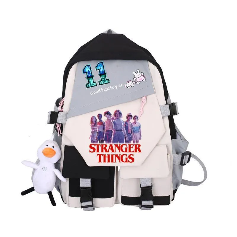 Stranger Things Backpack Student Schoolbag Simple Campus Lightweight Couple Backpack Backpack