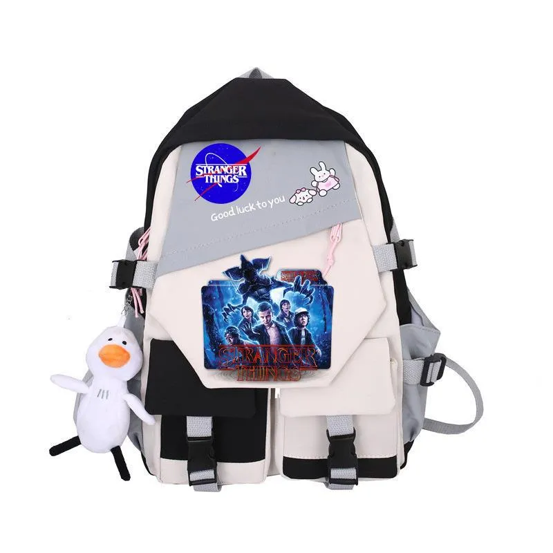 Stranger Things Backpack Student Schoolbag Simple Campus Lightweight Couple Backpack Backpack