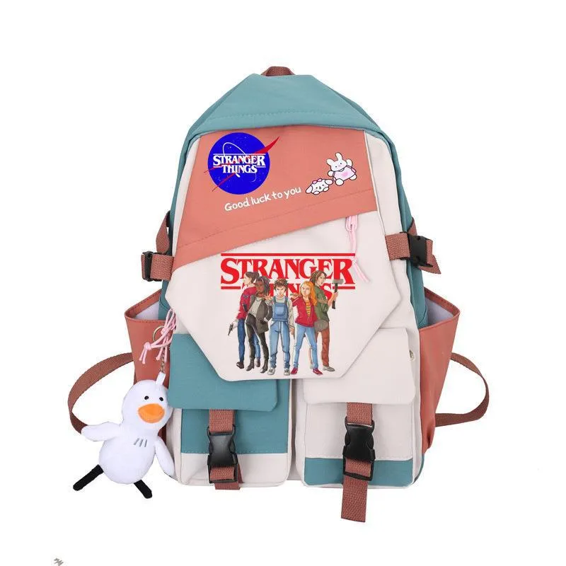 Stranger Things Backpack Student Schoolbag Simple Campus Lightweight Couple Backpack Backpack