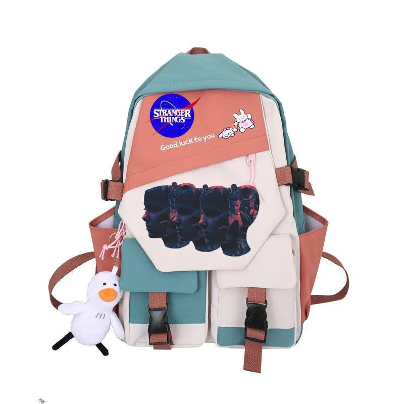 Stranger Things Backpack Student Schoolbag Simple Campus Lightweight Couple Backpack Backpack