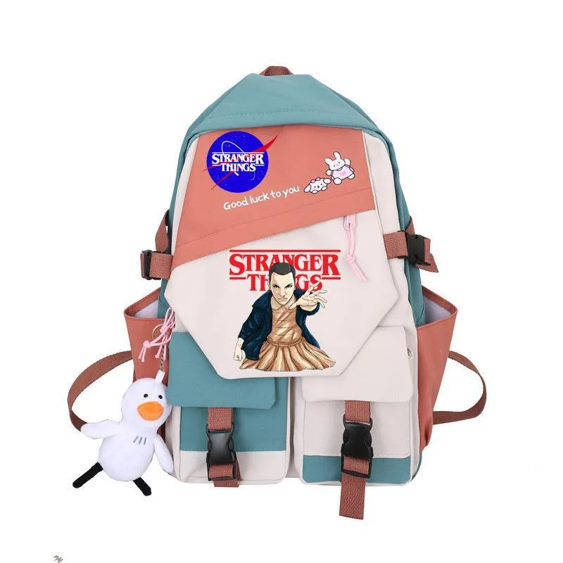 Stranger Things Backpack Student Schoolbag Simple Campus Lightweight Couple Backpack Backpack