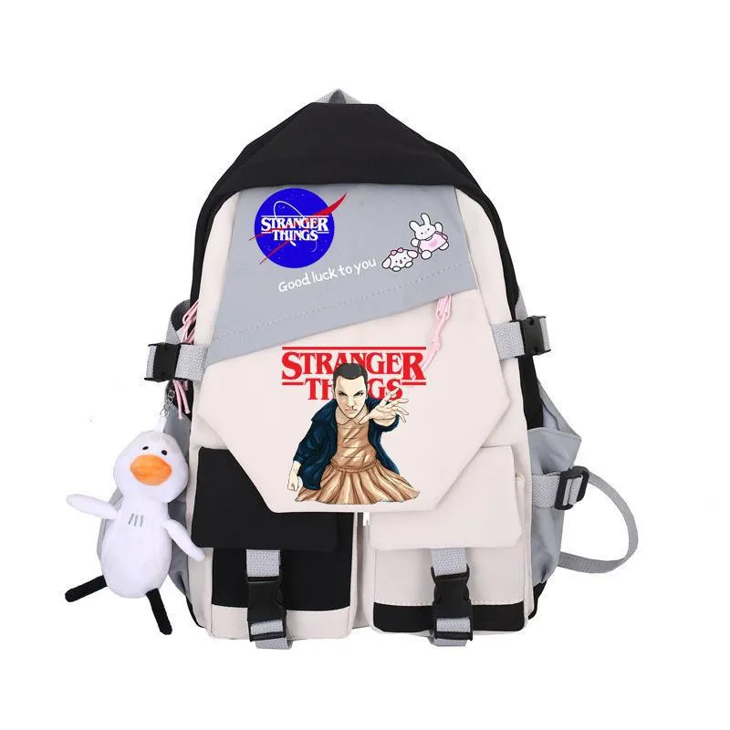 Stranger Things Backpack Student Schoolbag Simple Campus Lightweight Couple Backpack Backpack