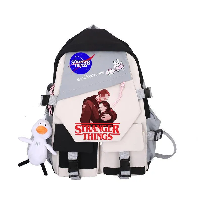 Stranger Things Backpack Student Schoolbag Simple Campus Lightweight Couple Backpack Backpack