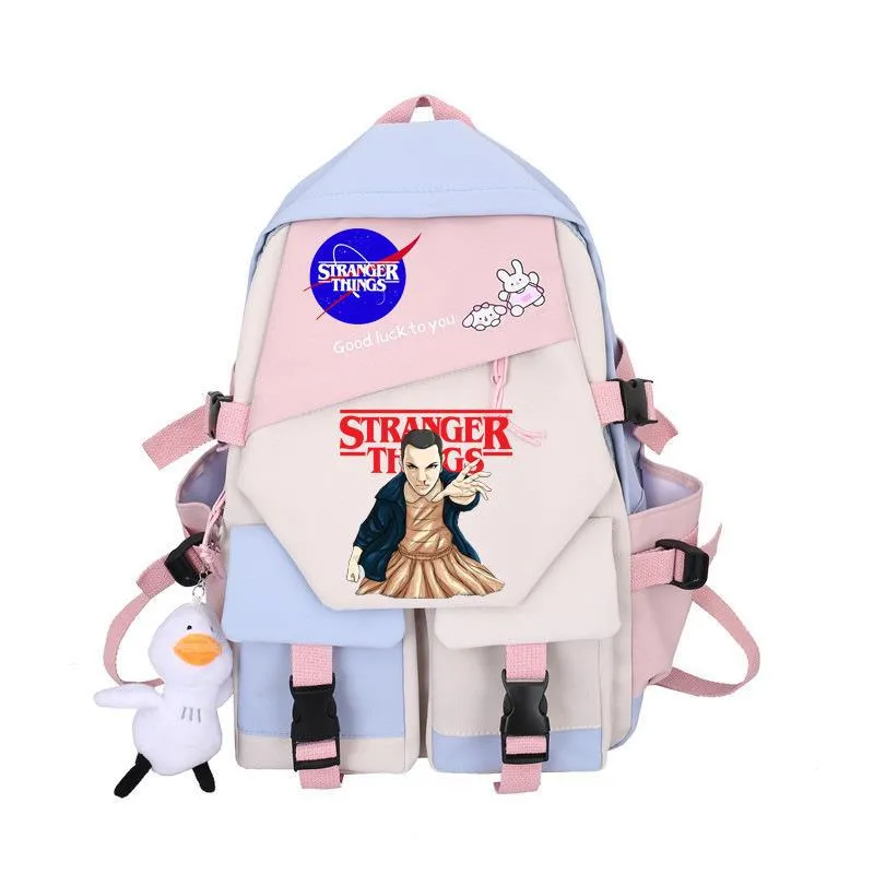 Stranger Things Backpack Student Schoolbag Simple Campus Lightweight Couple Backpack Backpack