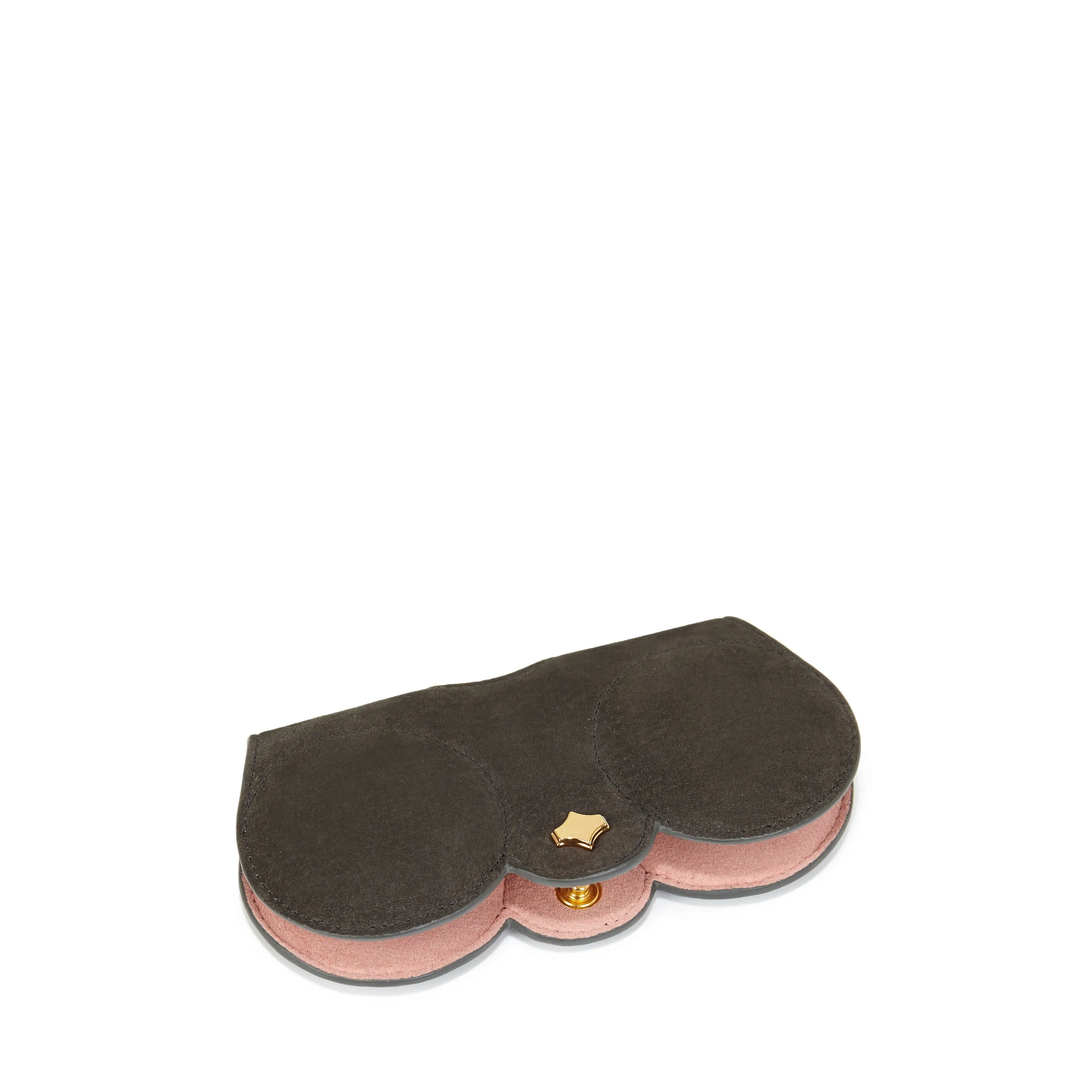 Sunglasses Case | Khaki Nubuck | Nubuck Leather Gold Plated