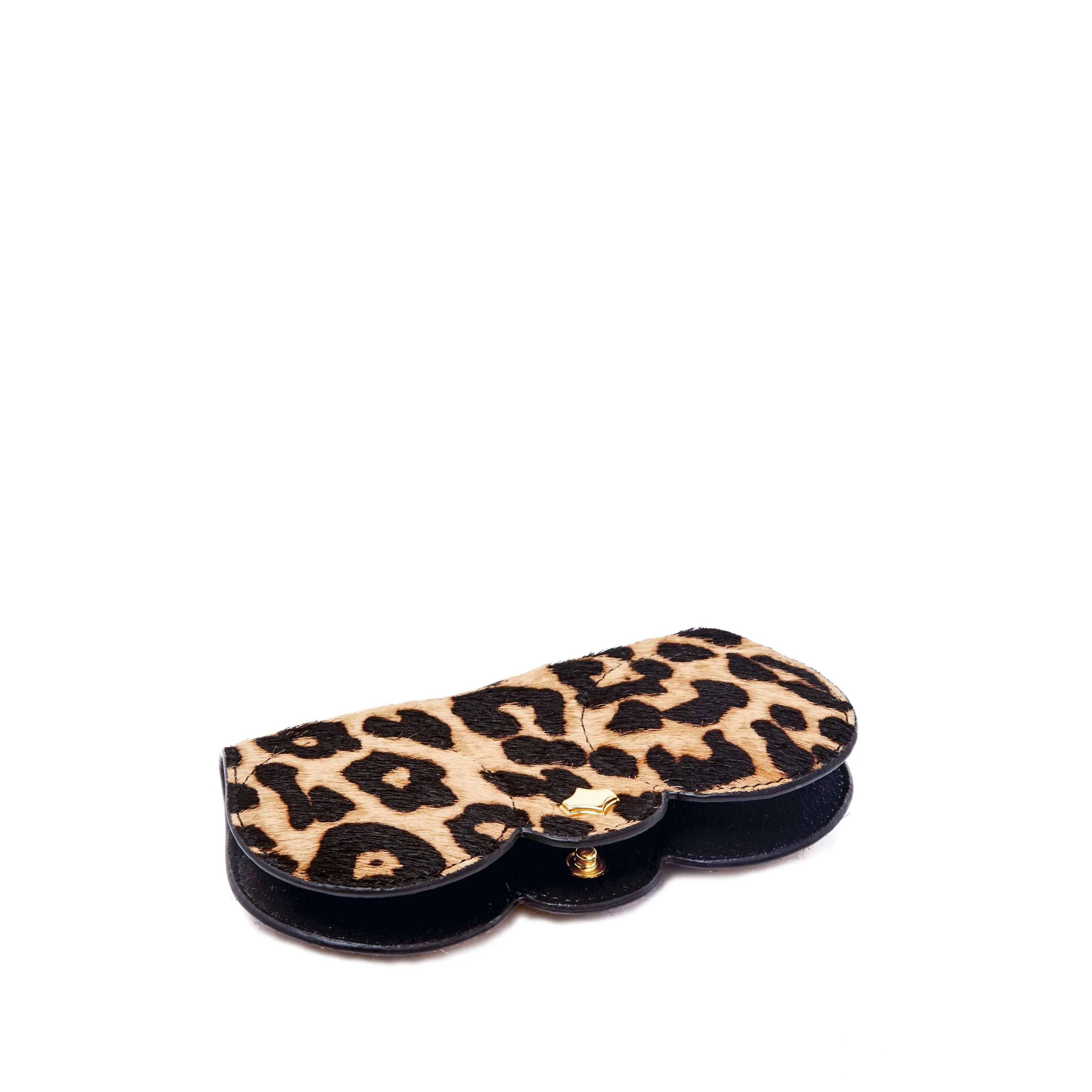 Sunglasses Case | Leo Fur | Cowhide Gold Plated