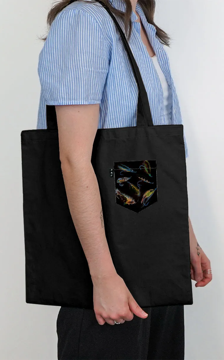 Tote Bag à poche L'eau à la mouche