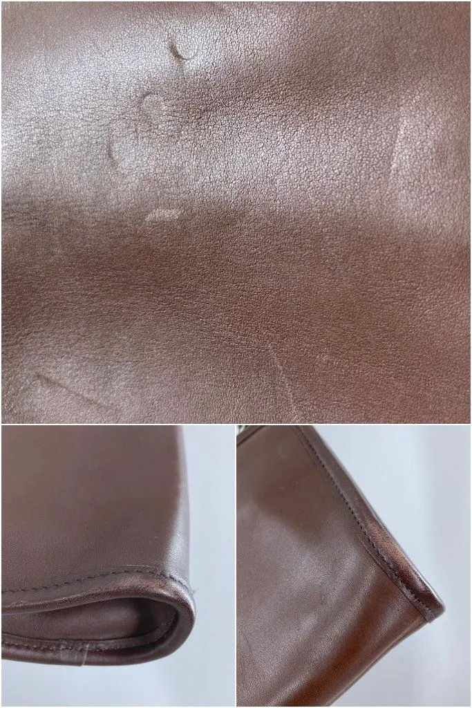 Vintage Brown Coach Disco Crossbody Bag
