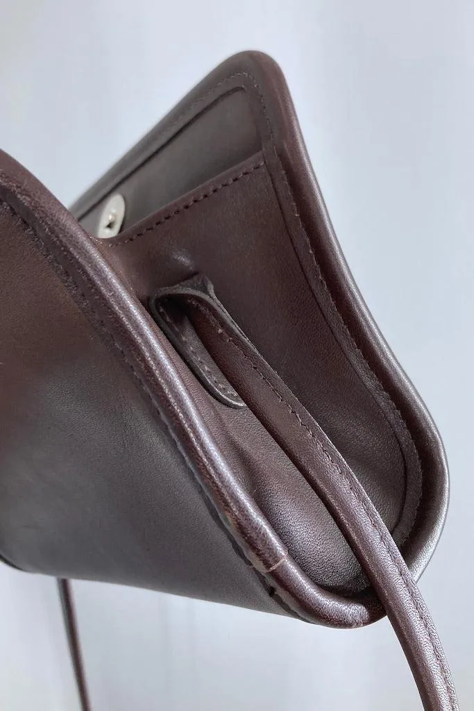 Vintage Brown Coach Disco Crossbody Bag