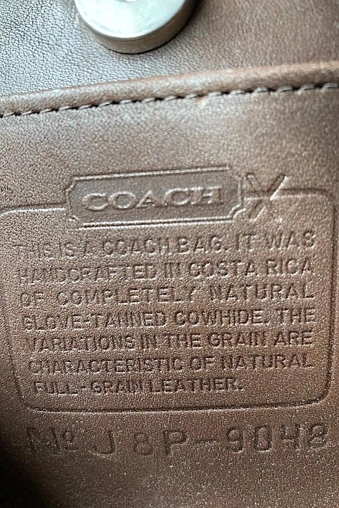 Vintage Brown Coach Disco Crossbody Bag
