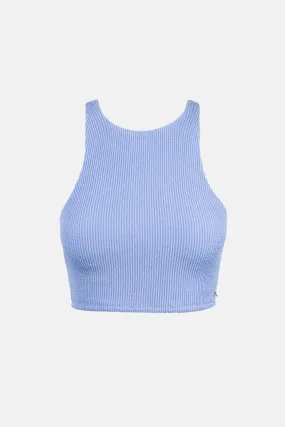 Wave Break Cross Back Top Violet