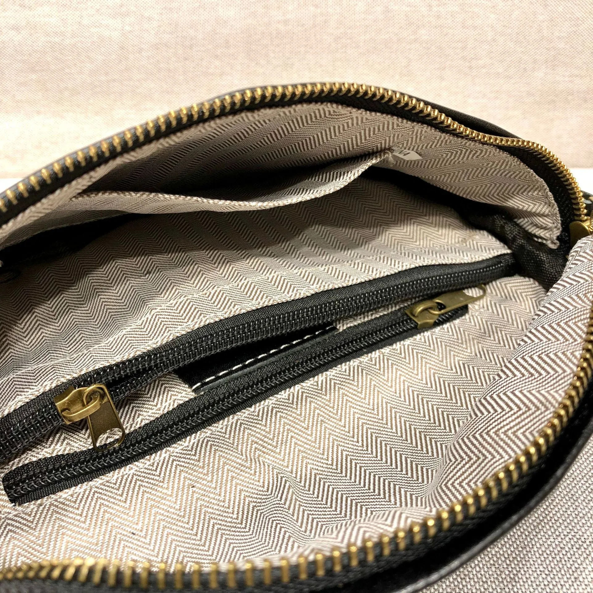Women's Leather Chest Sling Bag with Boho Shoulder Strap Design